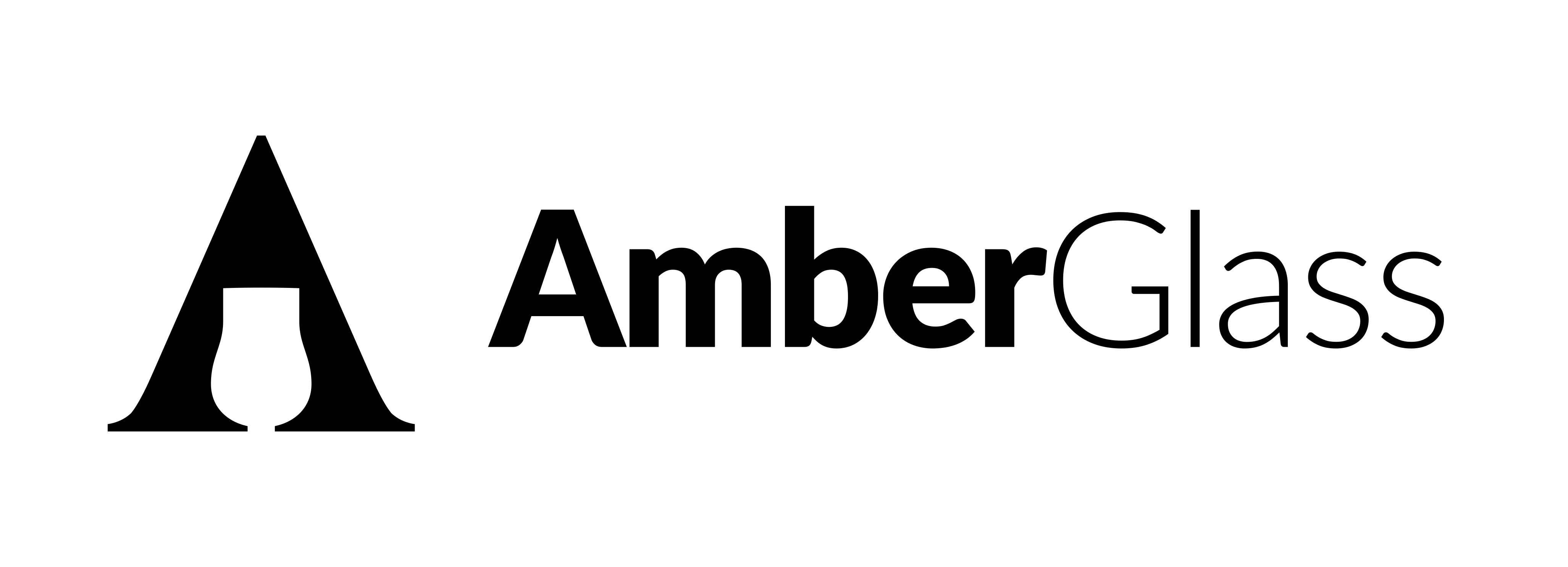 Amber glass logo